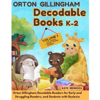 Abbildung von Decodable Books Kindergarten, First and Second Grade: Orton Gillingham Readers for Early Struggling Readers, Students with Dyslexia (Volume 1)