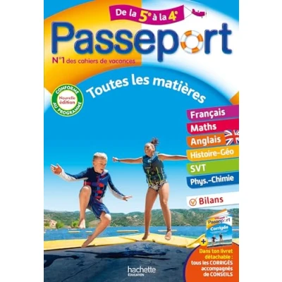 Abbildung von Passeport Toutes les matières de la 5e à 4e Cahier vacances 2024