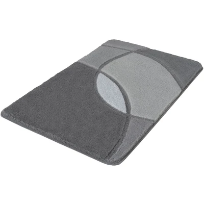 Abbildung von Kleine Wolke Badematte »Kent« Höhe 20 mm rutschhemmend beschichtet fußbodenheizungsgeeignet Badteppich, modernes Design, Hoch Tief Effekt, waschbar