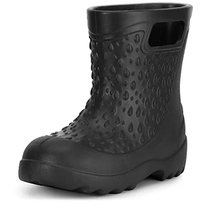 Abbildung von Ladeheid Kinder Mädchen Jungen leichte Eva Gummistiefel Regenstiefel LADW006 (Schwarz, 26/27 EU)