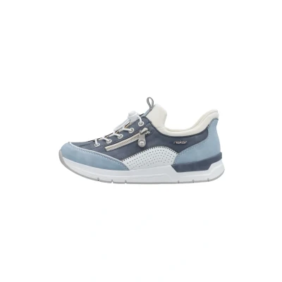 Abbildung von Rieker Damen Slipper in blau Gr. 39