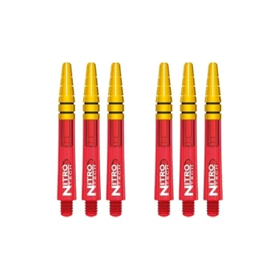 Abbildung von RED DRAGON Nitrotech IntermediateRot und Gold Dart Stiele 2 Sets pro Packung (insgesamt 6 Stiele)