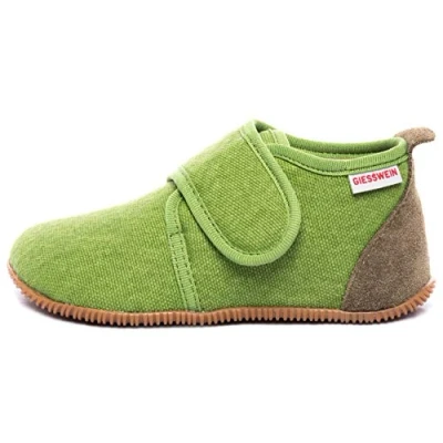 Abbildung von Giesswein Strass SLIM FIT Hausschuh für Kinder, Größe: 19, Gras Schuhe