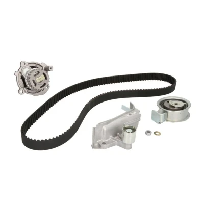 Abbildung von HEPU PK05454 Wasserpumpe + Zahnriemensatz mit Spanndämpfer, Spannrolle 150 AUDI: A4 B6 Avant, B7 Saloon