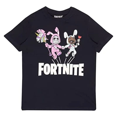 Abbildung von Fortnite Bunny Ärger T Shirt, Kinder, 128 182, Marine, Offizielle Handelsware