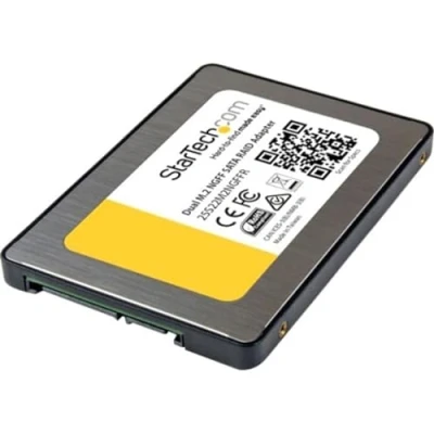 Abbildung von StarTech.com Dual M.2 SATA Adapter mit RAID (2x SSD auf 2,5 Zoll (6Gbit/s) / Konverter TRIM Unterstützung)