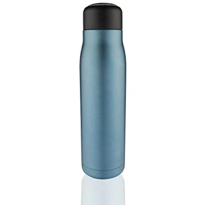 Abbildung von Pioneer KVB500MBL Wiederverwendbare doppelwandige vakuumisolierte Trinkflasche aus hochwertigem 18/8 Edelstahl mit Schnur 500ML, Mattblau, 10 Warmhalten/30 Stunden Kühlbleiben, 500 milliliters