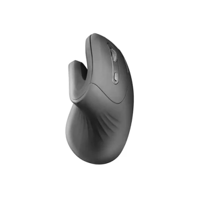 Abbildung von MARSGAMING Mars Gaming MMW ERGOPRO Schwarz, Ergonomische Vertikale Kabellose Maus, Gefaltetes Design, Optischer Sensor 3200DPI, Huano Schalter, Kabelloser Empfänger 2.4GHz, Multi Plattform Support