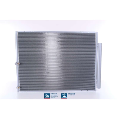 Abbildung von NISSENS 940297 Klimakondensator mit Trockner Aluminium 695 R 134a