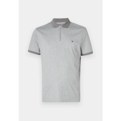 Abbildung von Tommy Hilfiger Performance ZIP Poloshirt Medium grey heather, Herren, Größe: Medium, heather