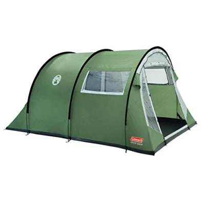 Abbildung von Coleman Zelt Coastline 4 Deluxe, Mann Zelt, Personen Tunnelzelt, Campingzelt, Familienzelt mit Vorzelt, wasserdicht WS 3.000mm