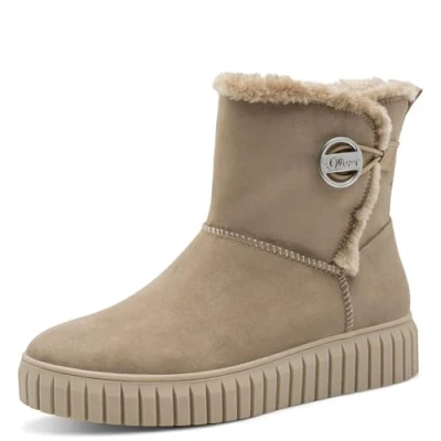 Abbildung von s.Oliver Snowboot/Winterstiefel, Damen, Größe: 41, Taupe Schuhe