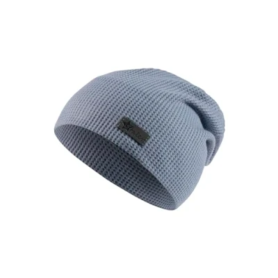 Abbildung von Sterntaler Beanie Rippen Slouch gestrickt mit stylischem Umschlag Leichte Mütze für Kinder Jungen feinem Rippenmuster graublau, 53