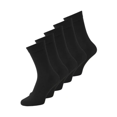 Abbildung von Jack &amp; Jones Junior Jacblack JR 5 PACK Socken für Kinder, Größe: 33 37, Black