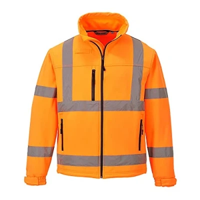 Abbildung von Portwest Klassische Hi Vis Softshell Jacke (3L), Größe: XL, Farbe: Orange, S424ORRXL