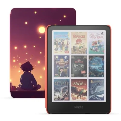 Abbildung von Der neue Amazon Kindle Colorsoft Kids (16 GB) erste Farb für Kinder, mit Hülle Sternenzeit