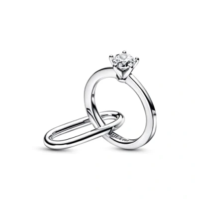 Abbildung von PANDORA Me Marry Doppel Link aus Sterling Silber, mit Cubic Zirkonia verziert, der Collection, 792525C01
