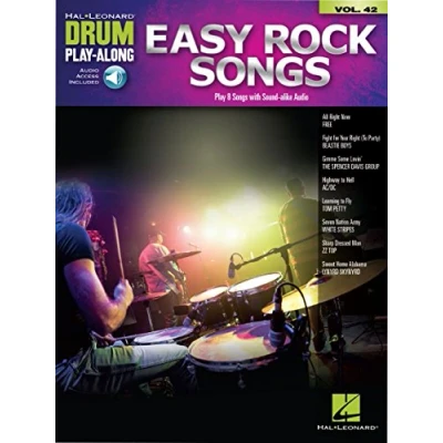 Abbildung von Drum Play Along Volume 42: Easy Rock Songs (Book/Online Audio): With Downloadable Audio (Drum along, 42)