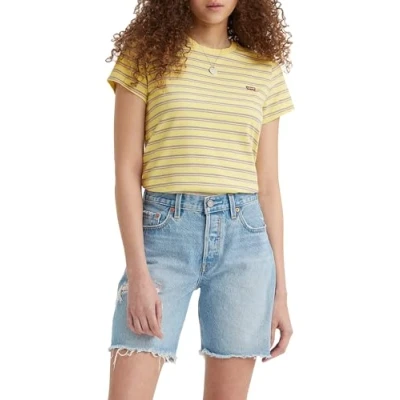 Abbildung von Levi&#039;s Perfect TEE Tshirt basic, Damen, Größe: XXS, Yellow