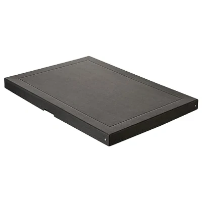 Abbildung von Original Falken PureBox Black. Made in Germany. 40 mm hoch DIN A2. Aufbewahrungsbox mit Deckel aus stabilem Recycling Karton Blauer Engel Vegan Geschenkbox Transportbox Schachtel Allzweckbox