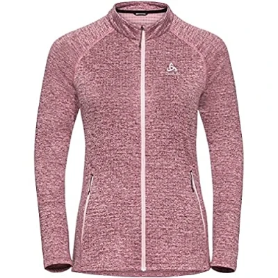 Abbildung von Odlo Damen Langarm Shirt mit Reißverschluss TENCIA, raspberry fudge melange, XL