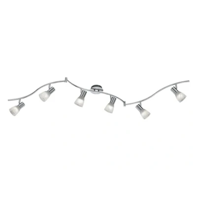 Abbildung von Trio Leuchten LED Schiene &quot;Levisto&quot; in Nickel matt, Glas alabasterfarbig weiß 871010607
