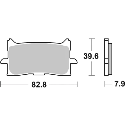 Abbildung von TRW MCB888SV Bremsbelagsatz Sinter Street