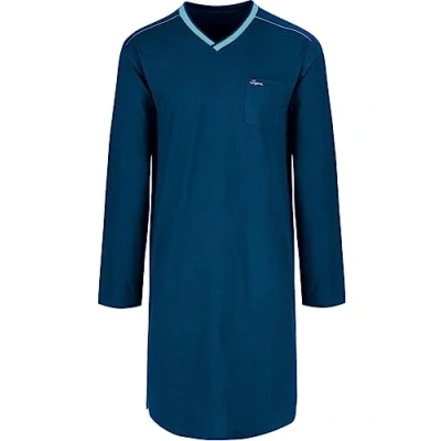 Abbildung von Trigema Herren 639007 Nachthemd, Saphir c2c, XXL EU