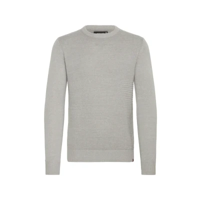 Abbildung von Indicode Jeans Idricardo Strickpullover, Herren, Größe: Medium, Light grey mix