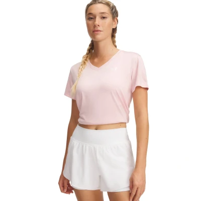 Abbildung von Under Armour Twist Sport Tshirt, Damen, Größe: XS, Prime pink/white