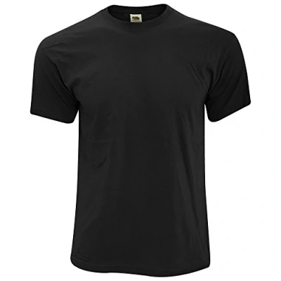 Abbildung von Fruit of the Loom Herren T Shirt Original 61 082 0 Black S