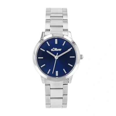 Abbildung von s.Oliver Armbanduhr Damen Quarzuhr Analog, mit Edelstahl Armband, Silber, 3 bar Wasserdicht, Kommt in Uhren Geschenk Box, 2038378