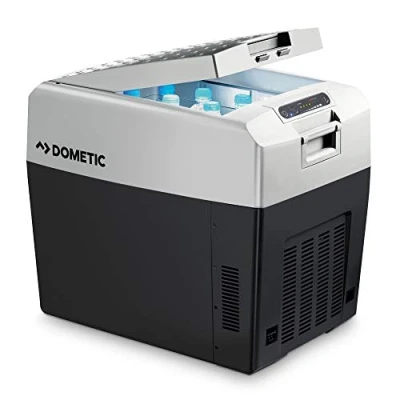 Abbildung von DOMETIC TropiCool TCX 35 tragbare elektrische Kühlbox, 33 Liter, 12/24 V und 230 für Auto, Lkw, Boot, Reisemobil Steckdose, Grau