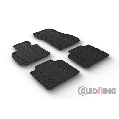 Abbildung von Gledring 0496 Fußmattensatz Gummi vorne und hinten 4 schwarz 750mm 550mm BMW: 2 Gran Tourer