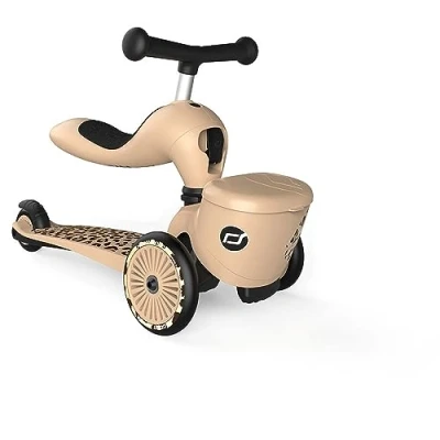 Abbildung von Scoot &amp; Ride Highwaykick 1 Lifestyle 2in1 Kickboard/Scooter und Rutscher, Farbe: Zebra, für Kinder von bis 5 Jahren, 96606, 40 cm
