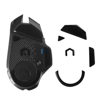 Abbildung von kwmobile Mouse Feet Sticker kompatibel mit Logitech G502 Wireless Ersatz Glider Mausfüße passgenau Maus Glides in Schwarz