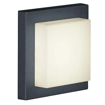Abbildung von Trio Leuchten LED Aussen Wandleuchte Hondo in Aluminiumguss anthrazit, PVC Schirm weiß 228960142
