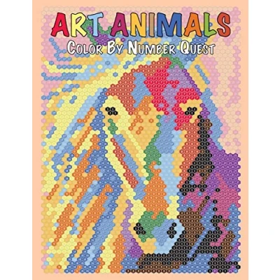 Abbildung von ART ANIMALS Color By Number Quest: Activity Puzzle Book for Adults Relaxation and Stress Relief (Color Quest Number, Band 7)