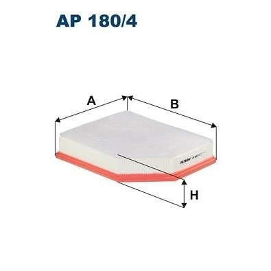 Abbildung von FILTRON AP 180/4 Luftfilter 57,5 285 234, 198 Filtereinsatz VOLVO: V60 II, XC90 XC60 II