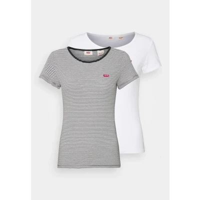 Abbildung von Levi&#039;s 2 PACK Tshirt print, Damen, Größe: XXS, White/annalise