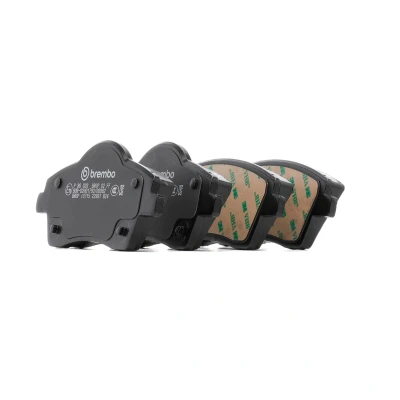 Abbildung von BREMBO P 86 033 Bremsbelagsatz exkl. Verschleißwarnkontakt mit Bremssattelschrauben Zubehör VOLVO: XC40