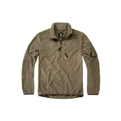 Abbildung von Brandit Troyer Ripstop Fleecejacke, Herren, Größe: 3XL, Olive