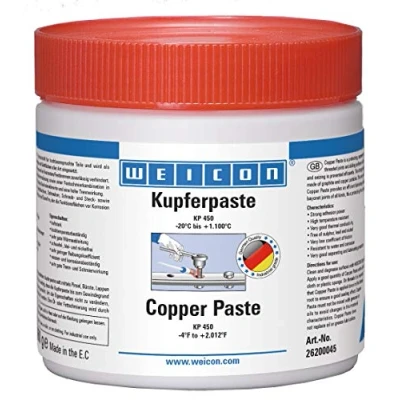 Abbildung von WEICON Kupferpaste Schutz, Trenn und Schmierstoff für hohe Temperaturen, 450 g