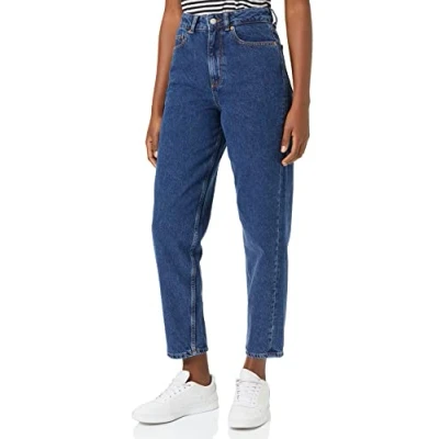 Abbildung von JJXX Lisbon MOM Jeans Relaxed Fit, Damen, Größe: 28x32, Dark blue denim