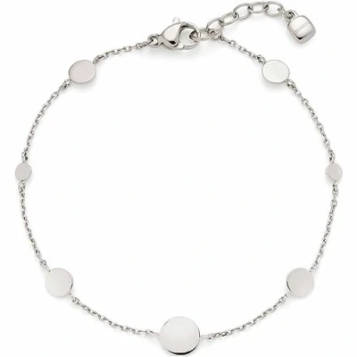 Abbildung von Leonardo Ciao Milla Silbernes Damen Armband aus Edelstahl mit Plättchen in verschiedenen Größen, Länge 18 19,5 cm, Schmuck Geschenk für Frauen 023312