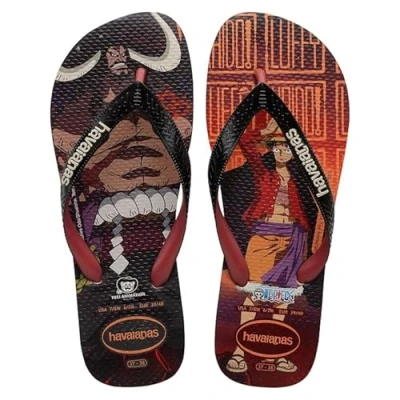 Abbildung von Havaianas Unisex Top One Piece Flip Flop, Beige/Schwarz, 37/38 EU, 4.5/5 UK