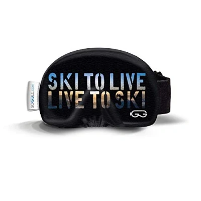 Abbildung von Soggle Skibrillen Schutz Überzug aus Mikrofaser (one size), Farbe:text live to ski