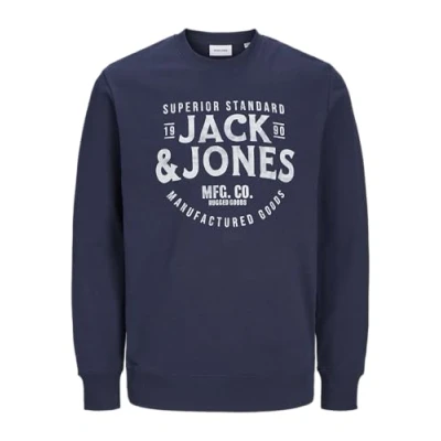 Abbildung von JACK &amp; JONES Herren Jjjeans Sweat O Neck Sweatshirt, Navy Blazer, M