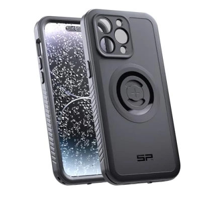 Abbildung von Apple iPhone 14 Pro Max Hülle MagSafe Kunststoff SP Connect Backcover/Hard Case Handyhülle Schwarz Shockproof/Stoßfest