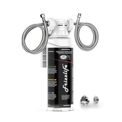 Abbildung von Frizzlife Untertisch Wasserfiltersystem NSF ANSI 42 &amp; 53, hohe Kapazität, Direktanschluss, Untertisch, Trinkwasserfiltersystem 0,5 Mikron, 99,99% Blei entfernen, Chlor